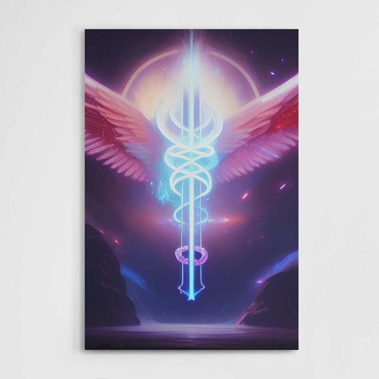 Wand of Angel, Wall Art, Premium Canvas Print, 1.25" Stretched Canvas or Framed Canvas (9535)