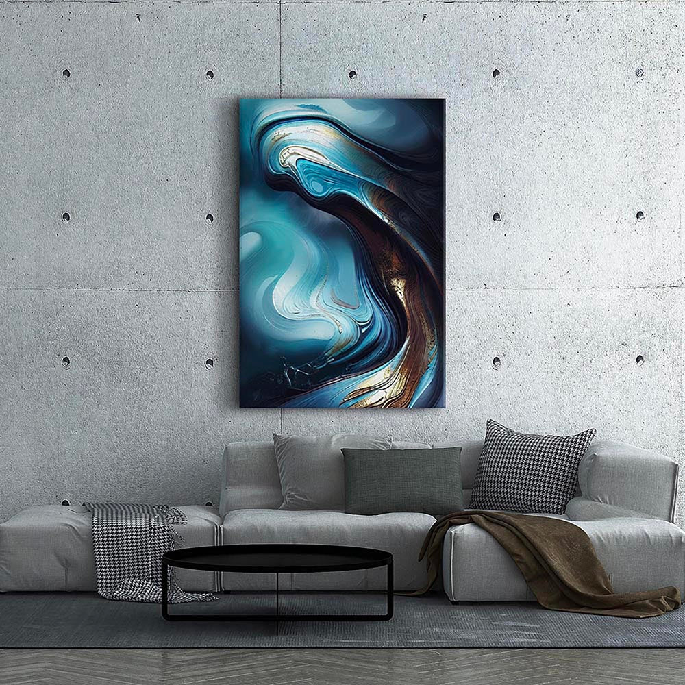 Abstract Wall Art, Premium Canvas Print, 1.25" Stretched Canvas or Framed Canvas (9658)