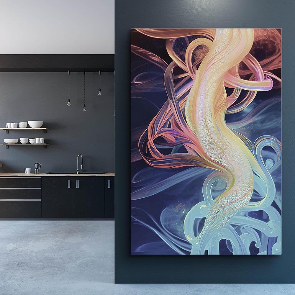Abstract Wall Art, Premium Canvas Print, 1.25" Stretched Canvas or Framed Canvas (972D)