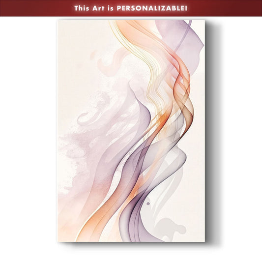 Serene Sweep (A022) Personalizable Canvas Wall Art