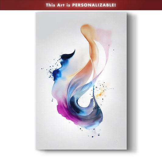 Vital Bloom (A046) Personalizable Canvas Wall Art